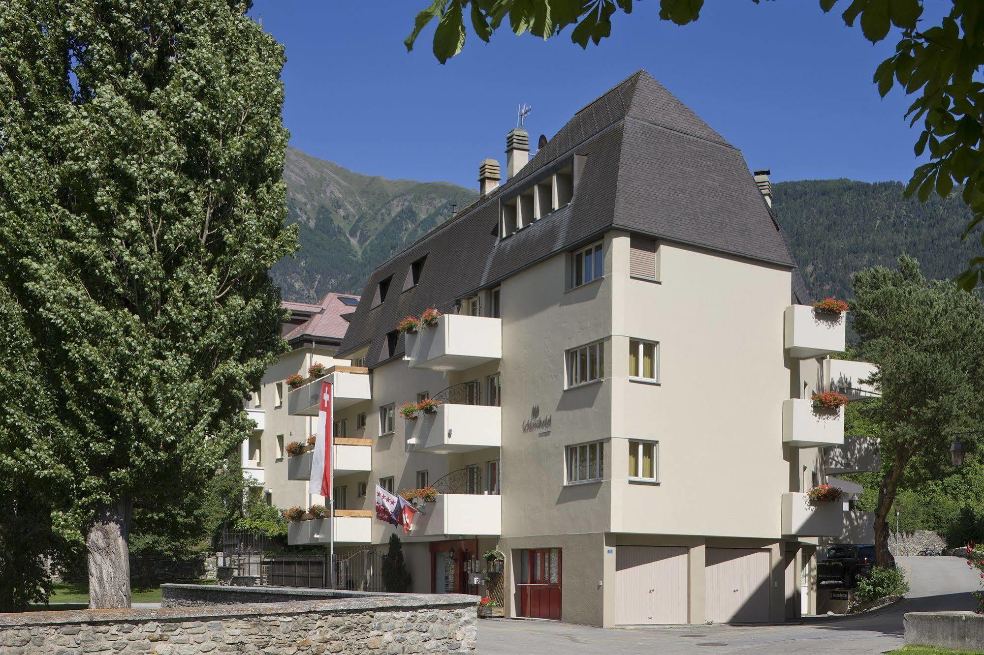 Schlosshotel - Self Check-In Hotel Brig Exterior foto